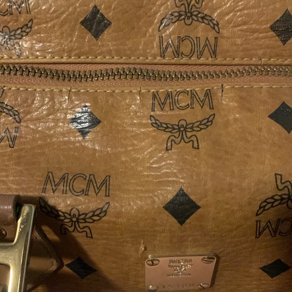 MCM Pre-loved EUC Authentic Cognac Boston Bag - Picture 12 of 17